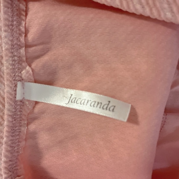Jacaranda Women’s Size S Peach color with gold accent lines in fabric - Picture 3 of 3